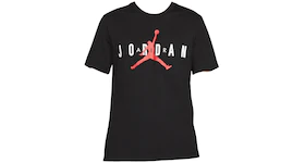 Jordan Air Wordmark T-shirt Black/White/Gym Red