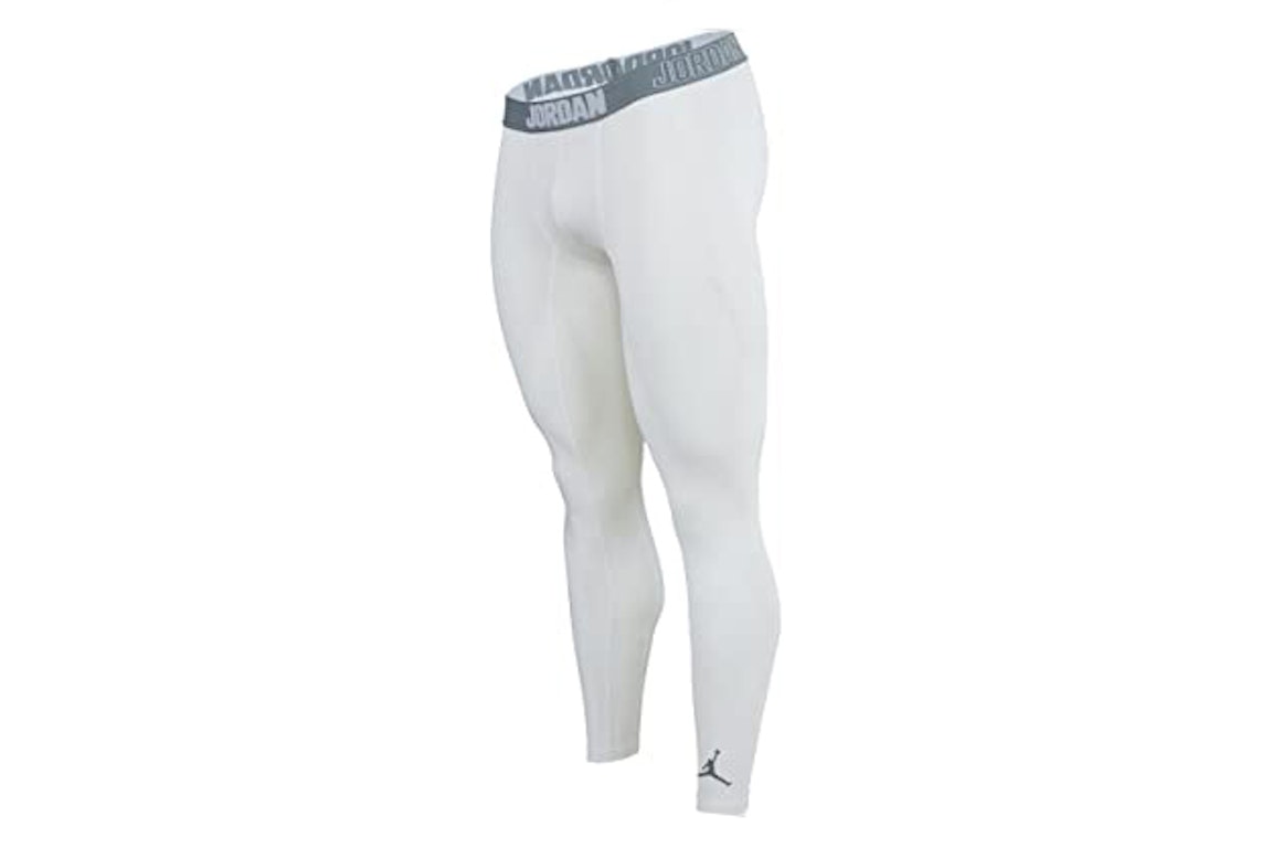 Pre-owned Jordan All Season Compression Tight Pants White/grey