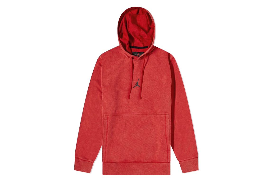 Pre-owned Jordan Dri-fit Air Fleece Pullover Hoodie Gym Red/black