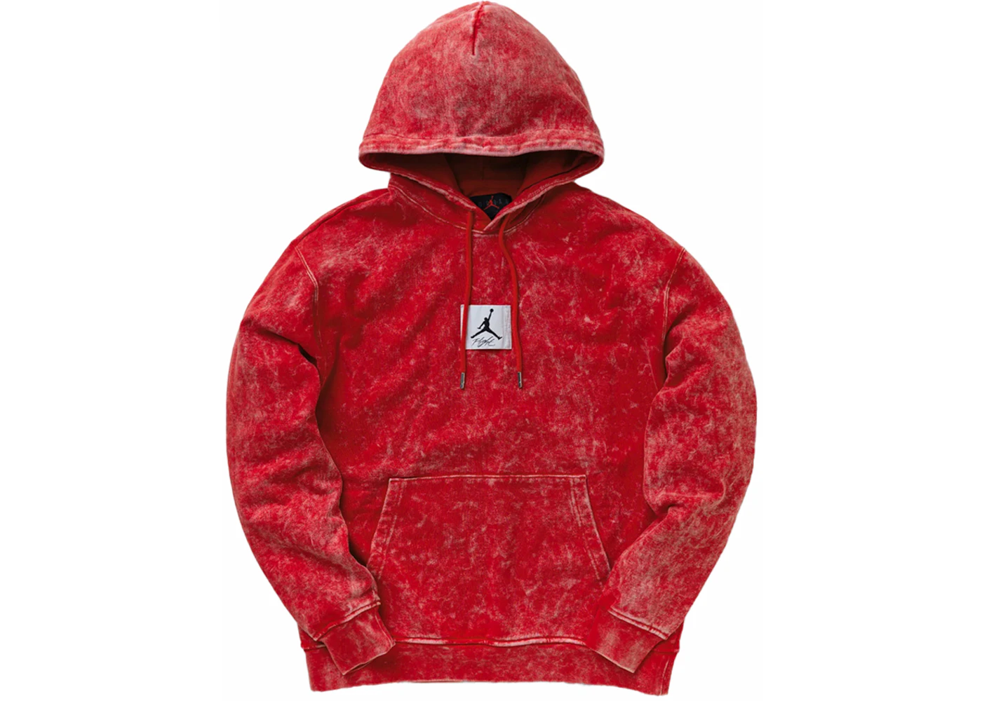 Jordan Sweat à capuche en molleton délavé Essential Rouge Homme de