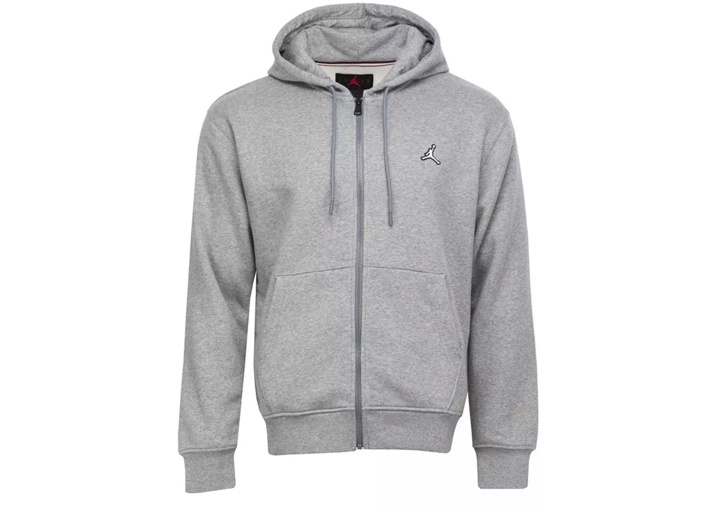 Jordan Essentials Full-Zip Fleece Hoodie Grey Men's SS24 US