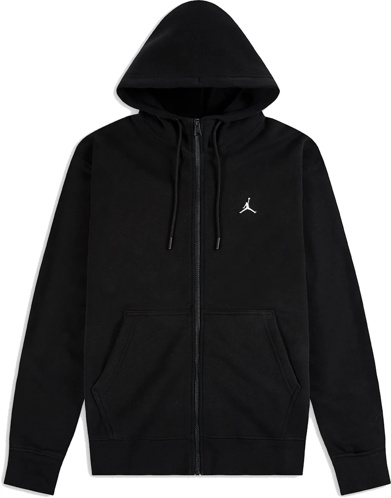Jordan Essentials Full-Zip Hoodie Jacket Black Men's - SS22 - GB