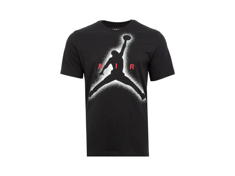 Pre-owned Jordan Men's Essentials Large Graphic T-shirt In Black