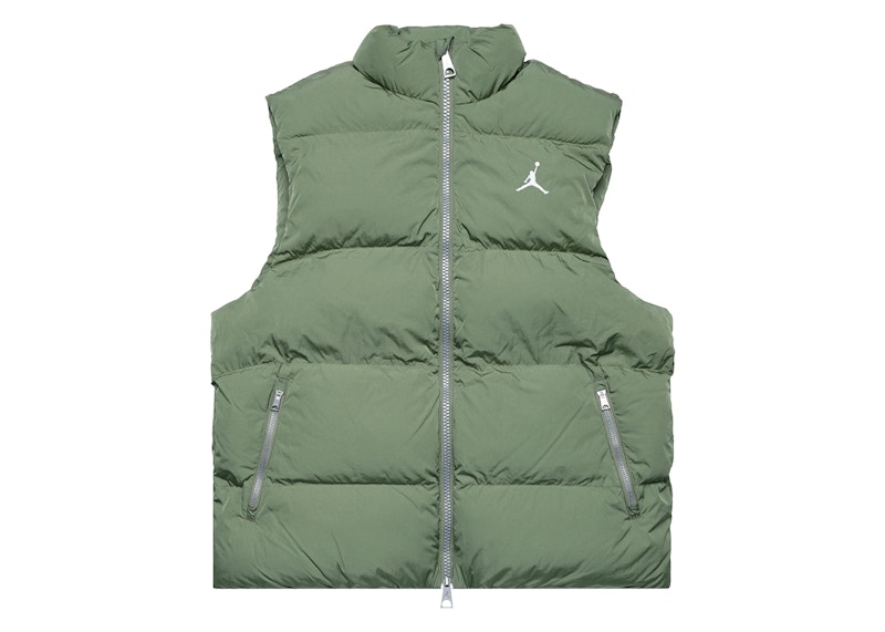 Pre-owned Jordan Men's  Essentials Vest In Green/black