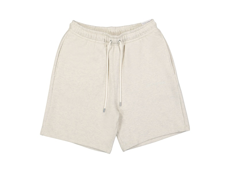 Pre-owned Jordan Men's Fleece Air Wordmark Shorts In Grey