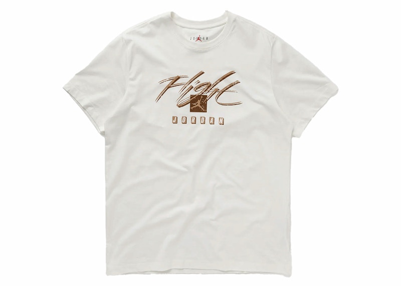Pre-owned Jordan Men's Flight Essentials T-shirt In Cream/brown