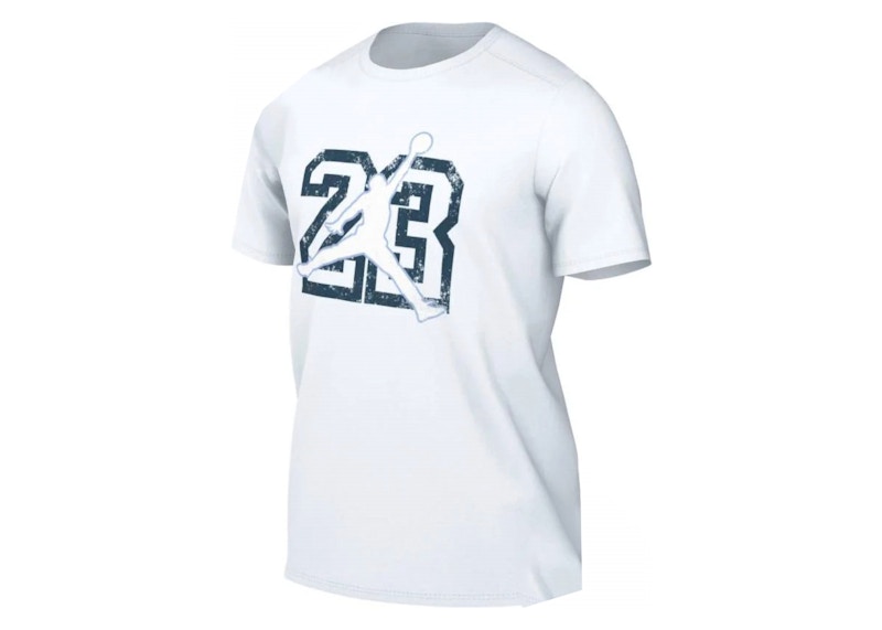 Pre-owned Jordan Men's  Flight Essentials T-shirt In White/blue
