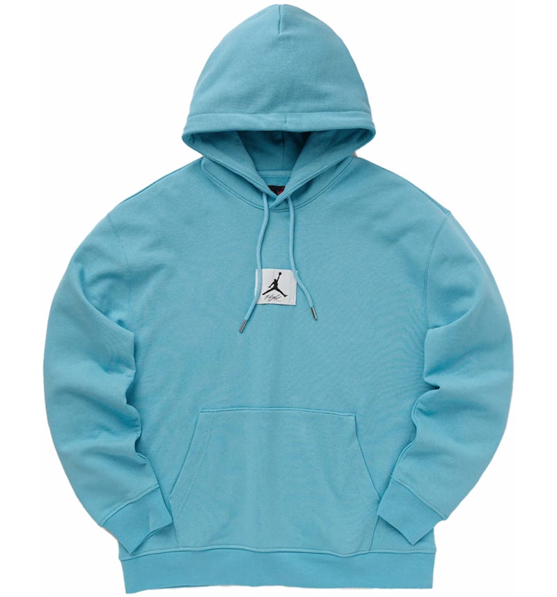 Jordan Flight Fleece Pullover Hoodie Bleached Aqua Men's SS24 US