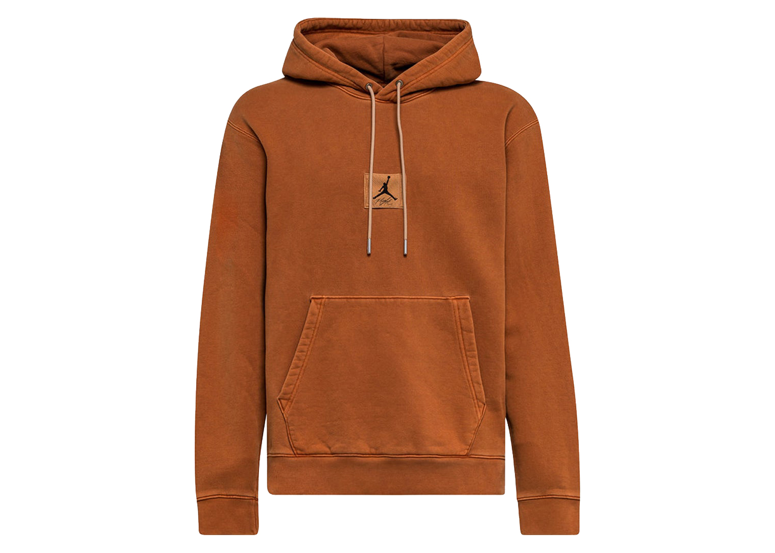 Jordan Flight Heritage Washed Fleece Pullover Hoodie Dark Russet ...