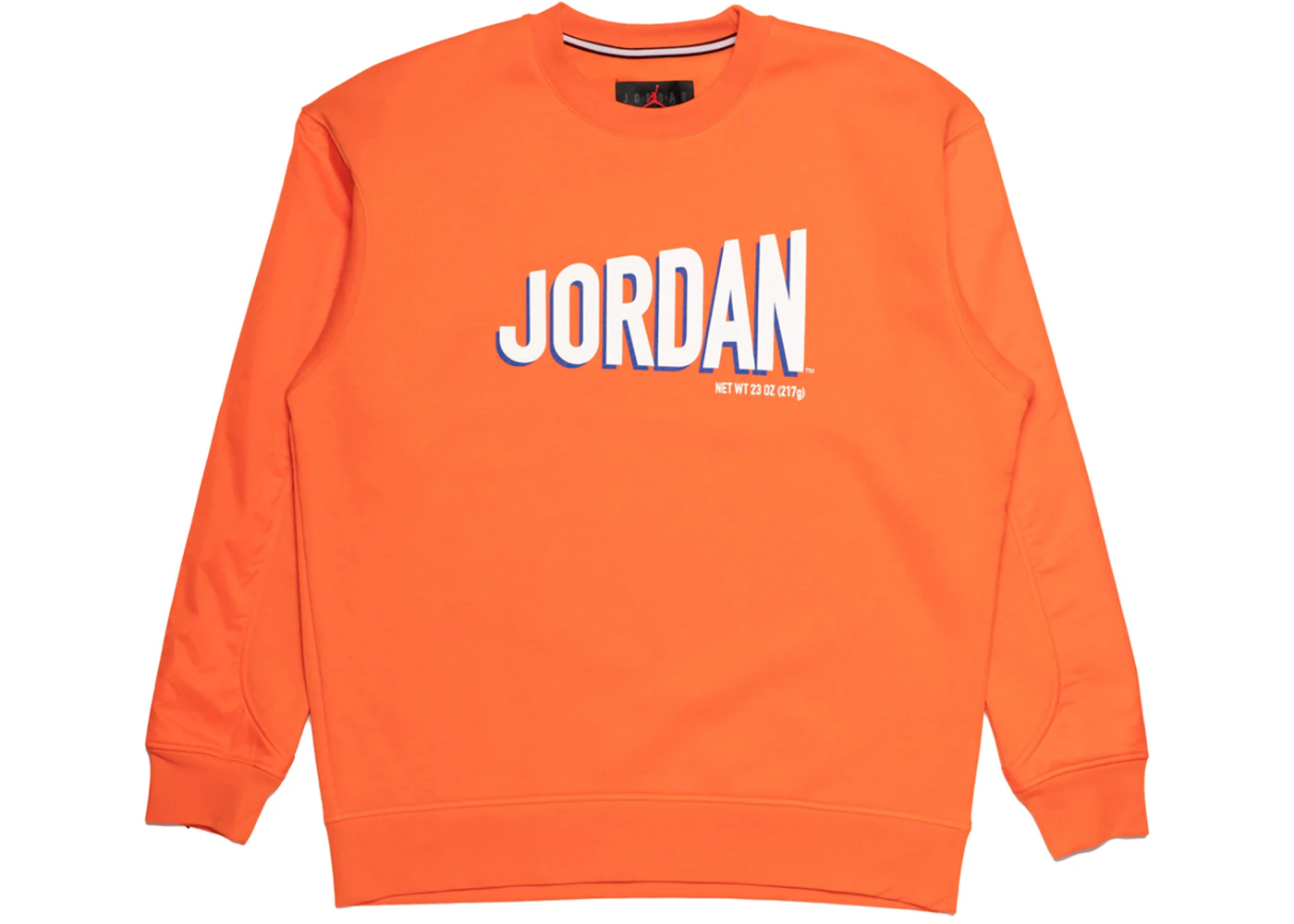 Jordan Flight MVP Graphic Fleece Crewneck Sweatshirt Orange Men's