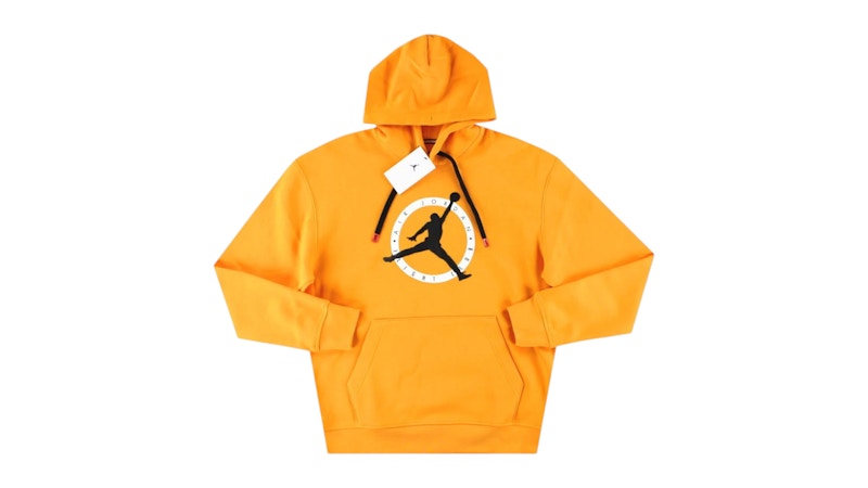Pre-owned Jordan Men's Flight Mvp Graphic Fleece Pullover Hoodie In Orange