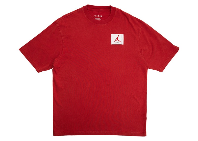 Pre-owned Jordan Men's  Flight Short Sleeve T-shirt In Red