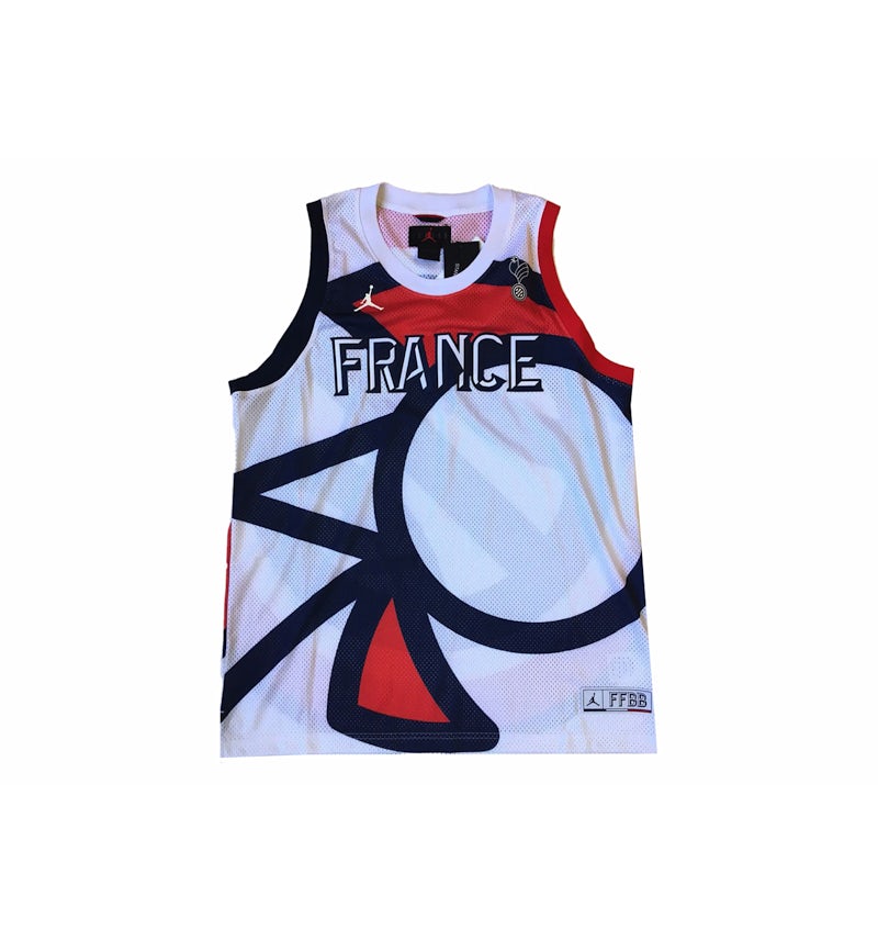 Maillot Jordan France Jumpman Rouge/Blanc/Bleu Homme de la