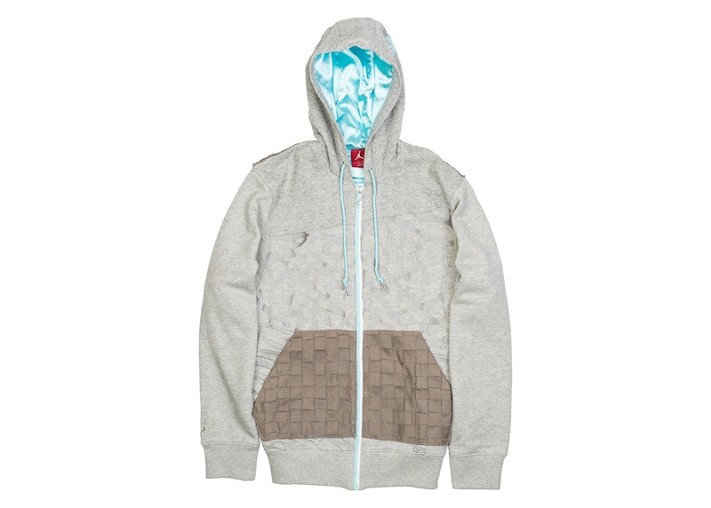 Pre-owned Jordan Men's Fusion Hoody Jacket Hoodie In Grey