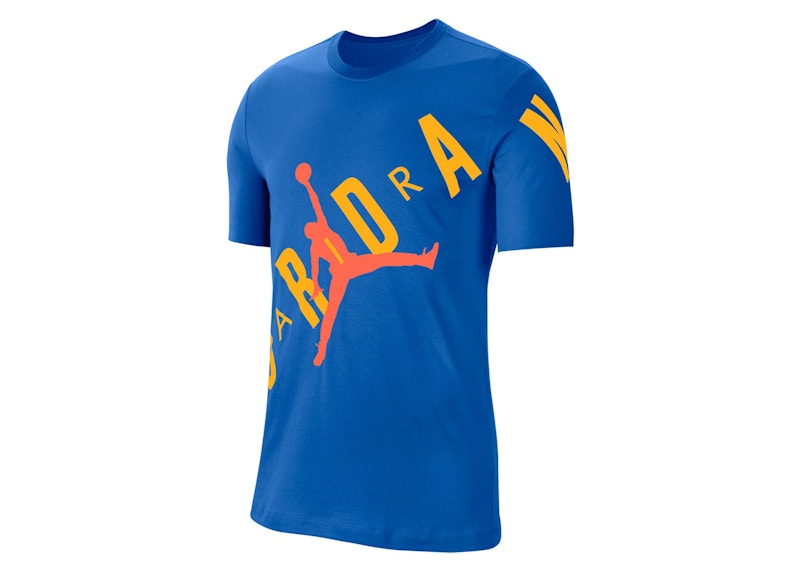 Pre-owned Jordan Men's  Hbr Strech T-shirt In Blue
