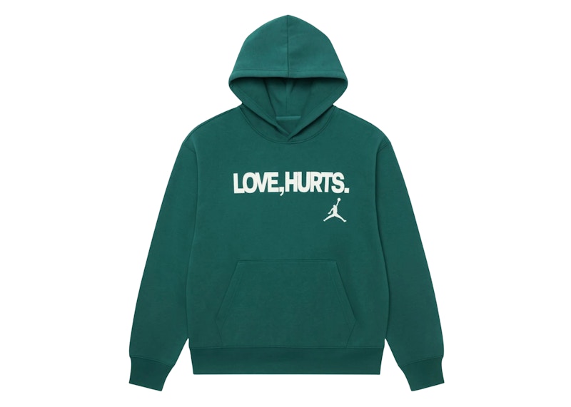 Pre-owned Jordan Men's Jalen Hurts Love Hurts Pullover Fleece Hoodie In Sport Teal