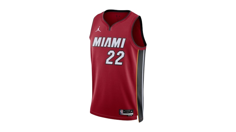Jordan Jimmy Butler Miami Heat 2022 Dri-Fit Jersey Red Hombre US