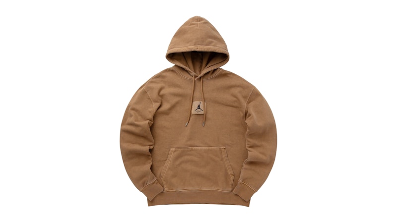 Pre-owned Jordan Men's Flight Essentials Fleece Hoodie In Brown