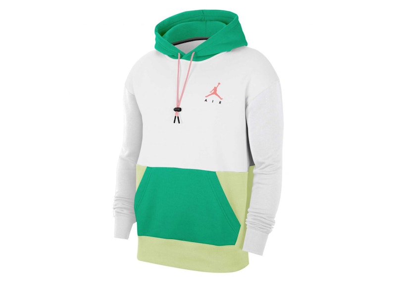 Jordan Jumpman Air Fleece Hoodie White Green Men s SS24 US