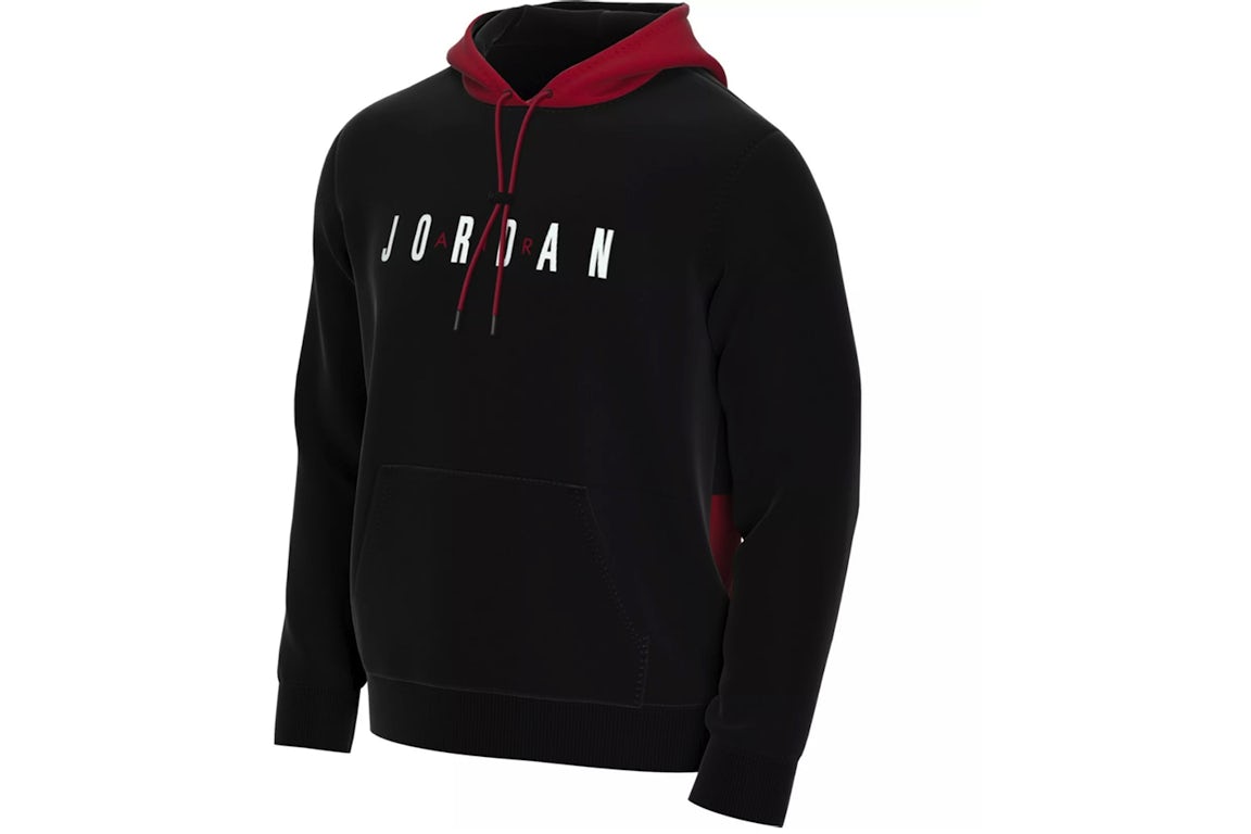 Jordan Jumpman Air GFX Fleece Hoodie Black/Red Men's - SS24 - US