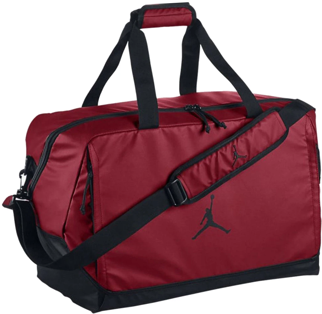 KicksFinder on X: Ad: SELLING OUT QUICK! Jordan Monogram Duffle Bag Red  >>  / X