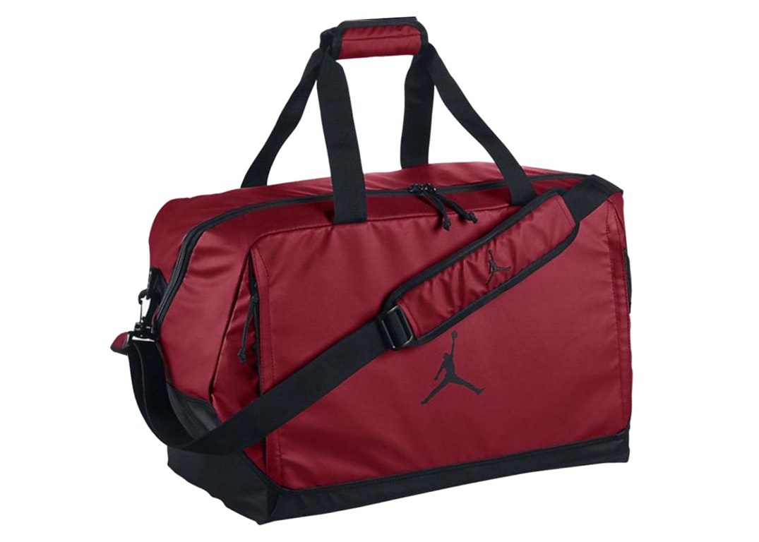 Pre-owned Jordan Jumpman Duffle Bag Red/black