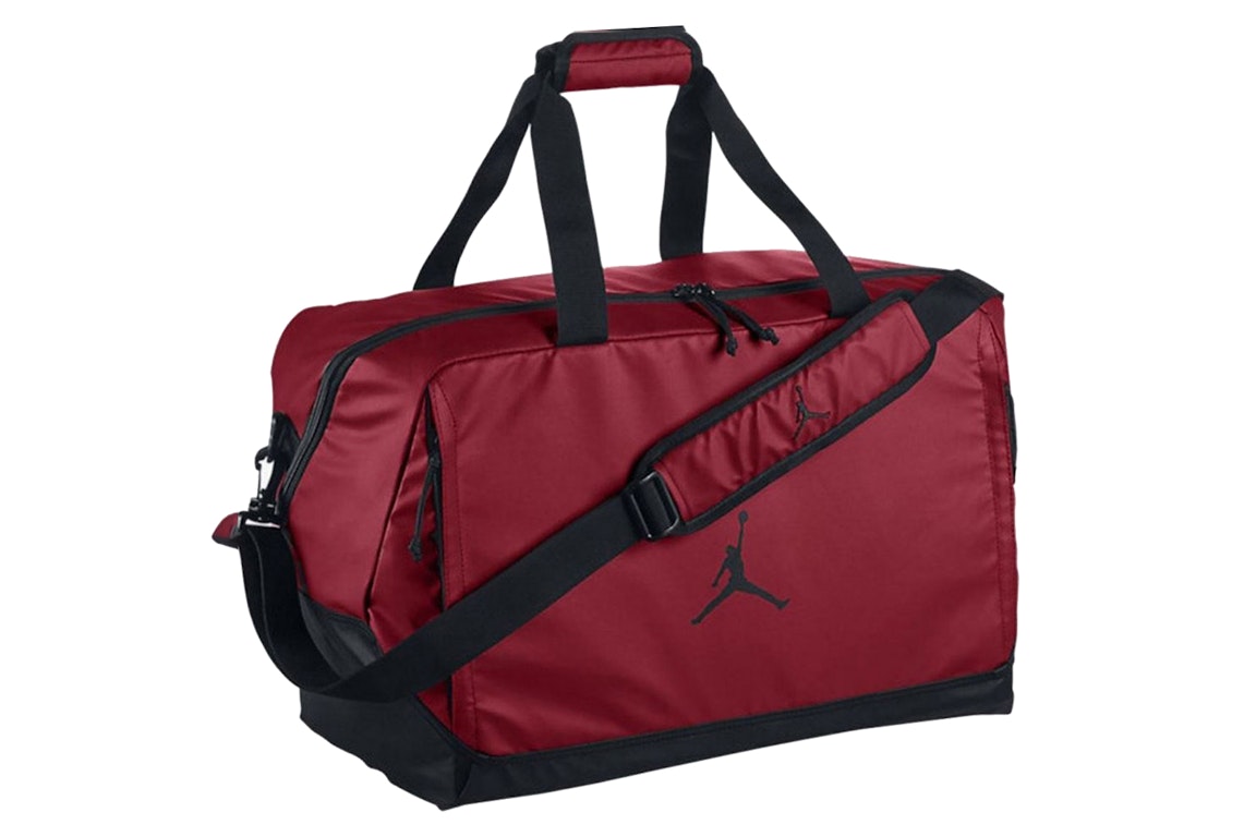 Pre-owned Jordan Jumpman Duffle Bag Red/black