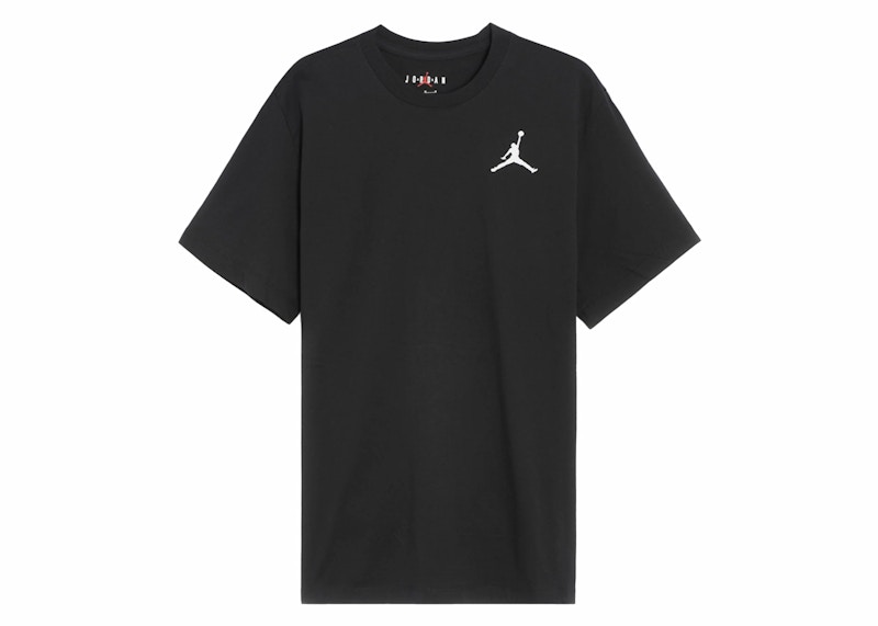 Pre-owned Jordan Men's Jumpman Emb Short Sleeve T-shirt In Black