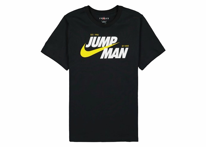 Pre-owned Jordan Men's  Jumpman Graphic Short Sleeve T-shirt In Black