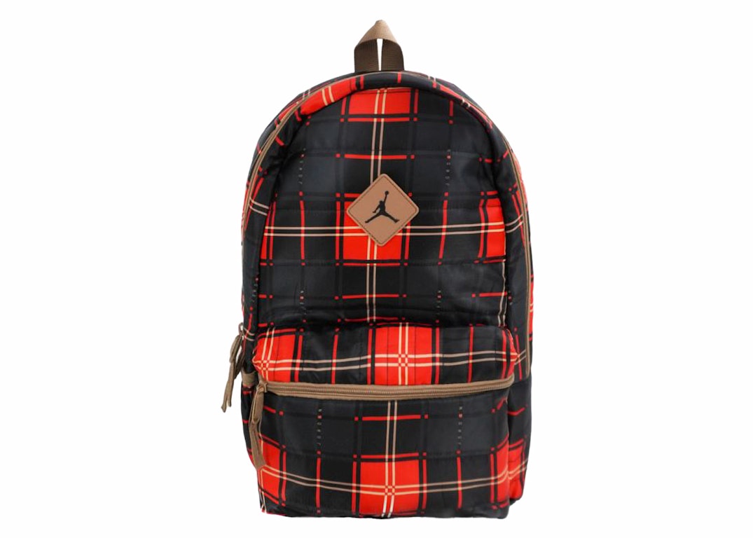 Pre-owned Jordan Mvp Quilted Backpack Red/black