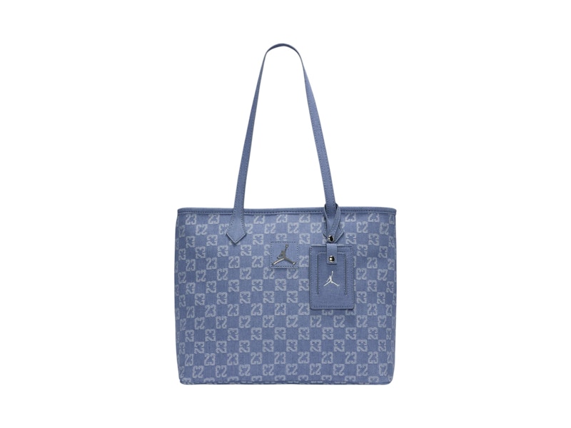 Pre-owned Jordan Women's  Monogram 17l Tote In Denim In Blue