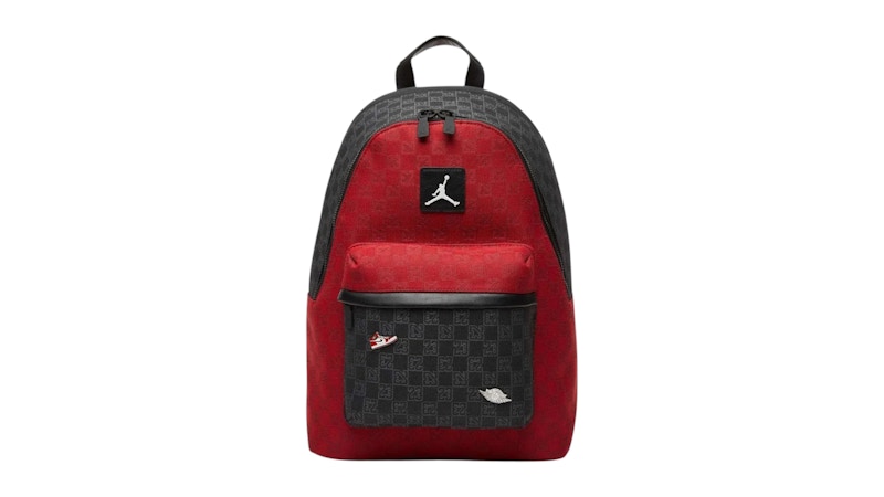 Jordan Monogram 25L Backpack Red