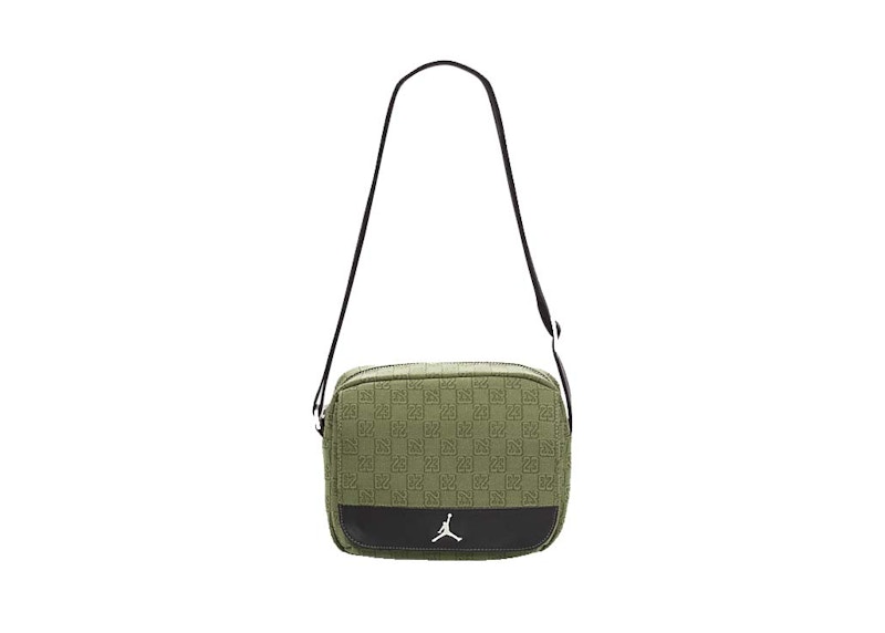 Jordan Monogram Crossbody Green in Polyester with Silver-tone - US