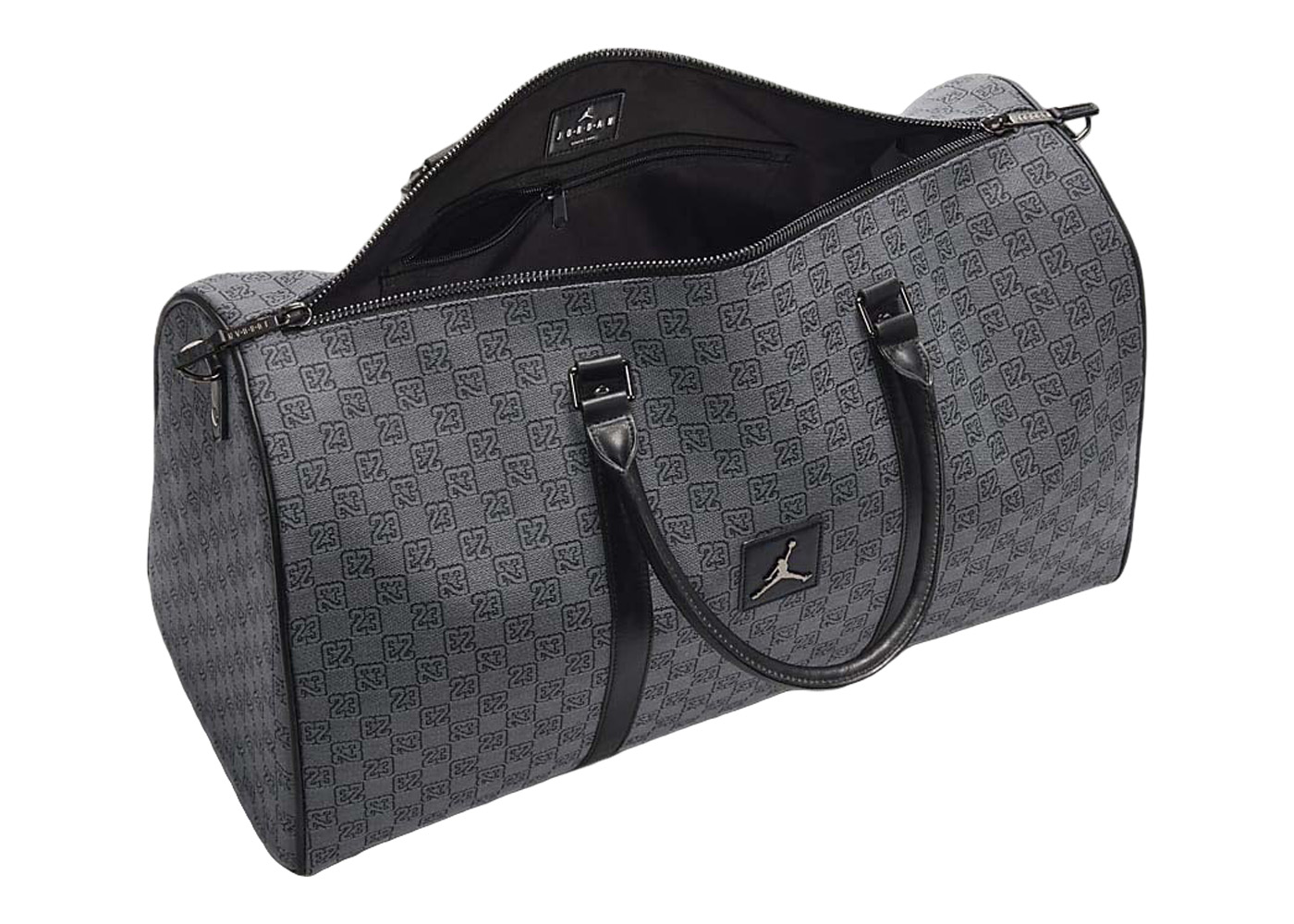 Jordan Monogram Duffle Bag (40L) Dark Smoke Grey in Polyester with 
