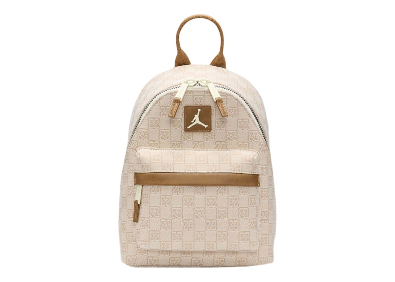 Jordan Monogram Mini Backpack (8L) Coconut Milk in Polyester with