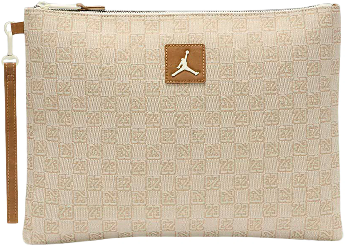 Jordan Monogram Pouch (0.98L) Coconut Milk in Polyester with Beige-tone ...