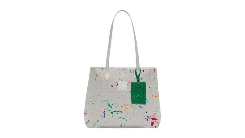 Pre-owned Jordan Monogram Tote 32l Bag In Sail