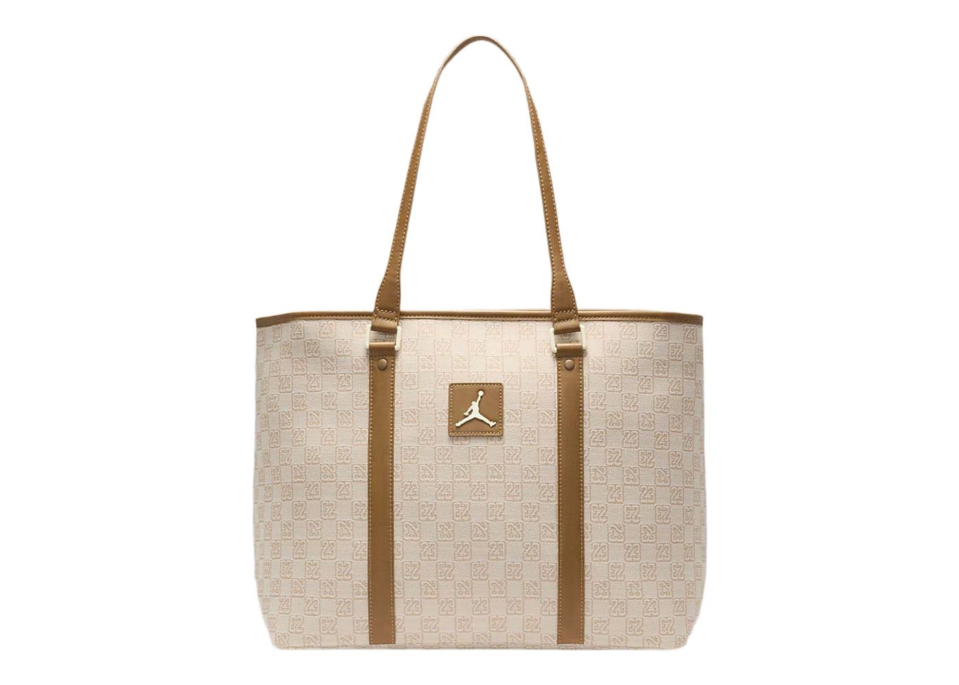 Jordan Monogram Tote Bag (32L) Coconut Milk in Polyester with