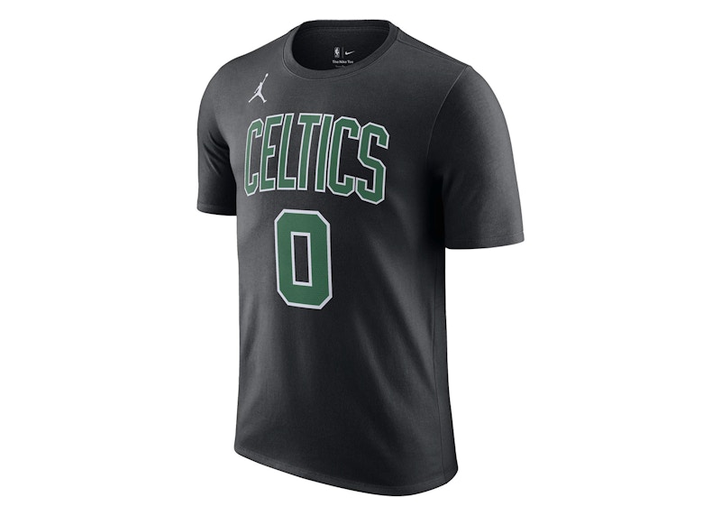 Pre-owned Jordan Nba Boston Celtics Jayson Tatum Statement Edition T-shirt In Black/white/green In Multi