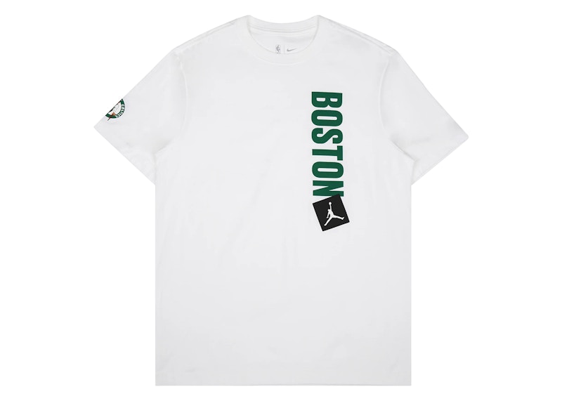 Pre-owned Jordan Men's  Nba Boston Celtics T-shirt In White