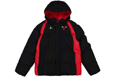 Chaqueta Jordan NBA Chicago Bulls Loose Fit Negro/Rojo Hombre