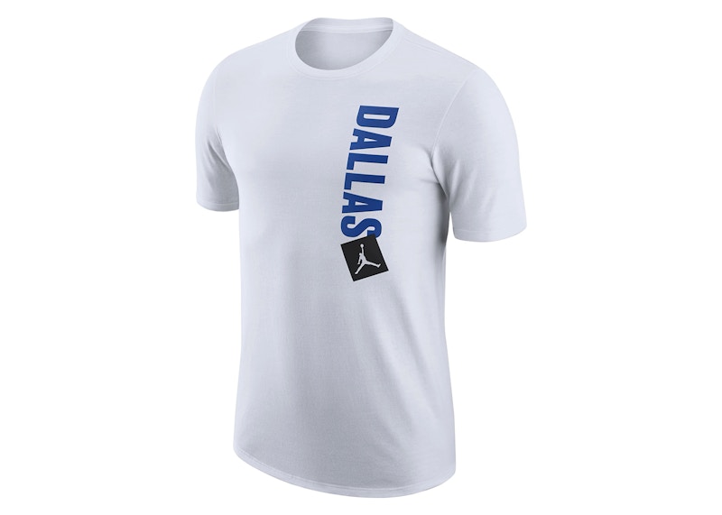 Pre-owned Jordan Nba Dallas Mavericks Essentials Statement T-shirt In White