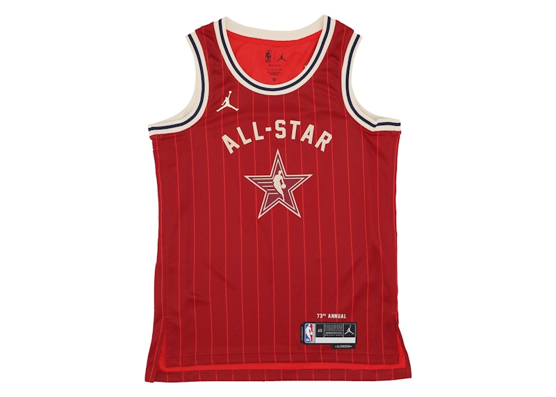 Pre-owned Jordan Men's Nba Drifit All Star Tatum Jersey In Red