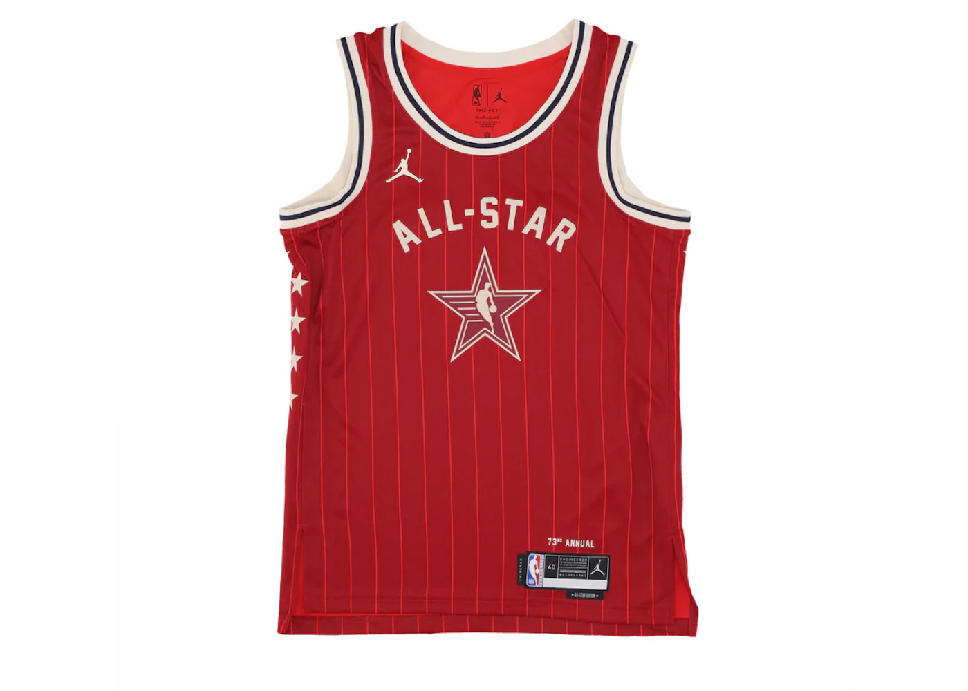 Jordan NBA Luka Doncic All Star Dri-Fit Jersey Red Men's FW24 US