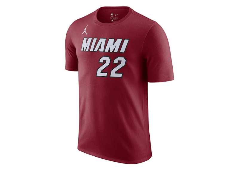Pre-owned Jordan Nba Miami Heat Jimmy Butler Statement Edition T-shirt In Red