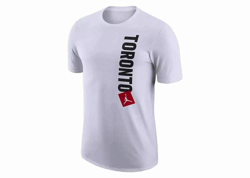 Pre-owned Jordan Nba Toronto Raptors Essential Statement T-shirt In White
