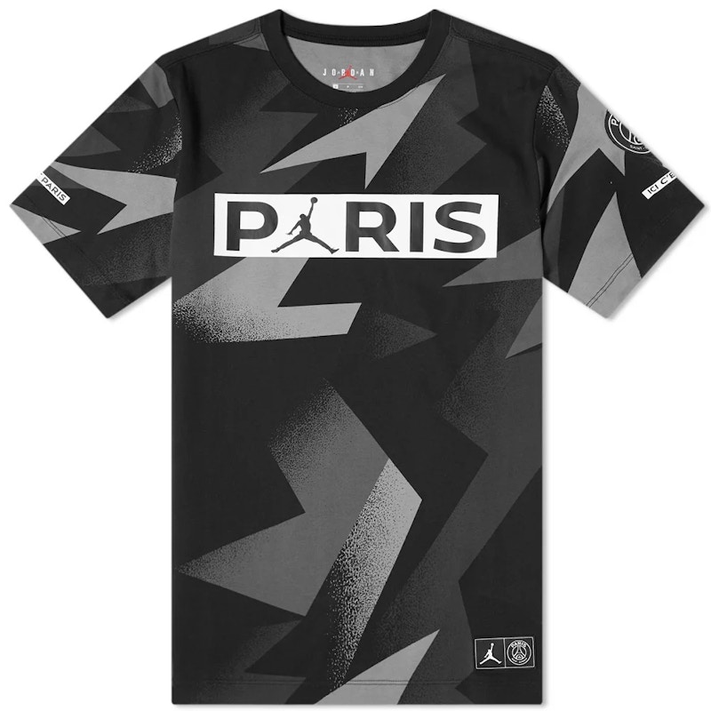 Jordan PSG Jock Tag T-shirt Black Men's - US