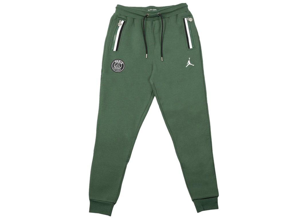 Pre-owned Jordan Paris Saint-germain Fleece Pants Noble Green