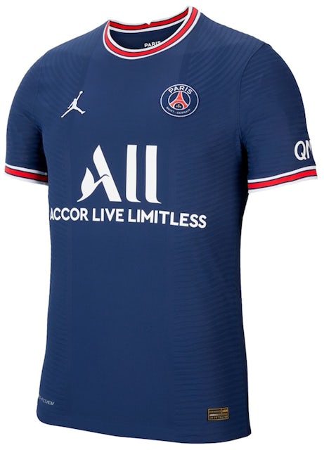 Sinis køkken stole Jordan Paris Saint-Germain Home Vapor Match Shirt 2021-22 With Messi 30  Printing Jersey Midnight Navy/University Red/White - SS21 Men's - US