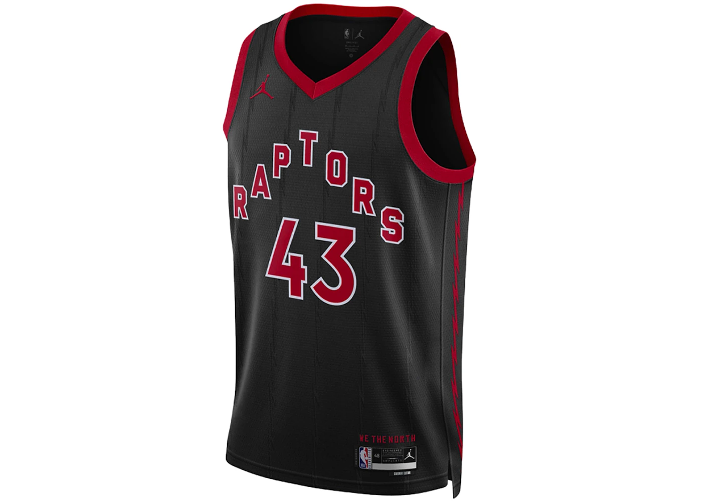 Jordan Pascal Siakam Toronto Raptors Dri-Fit Jersey Black Men's - FW24 - US